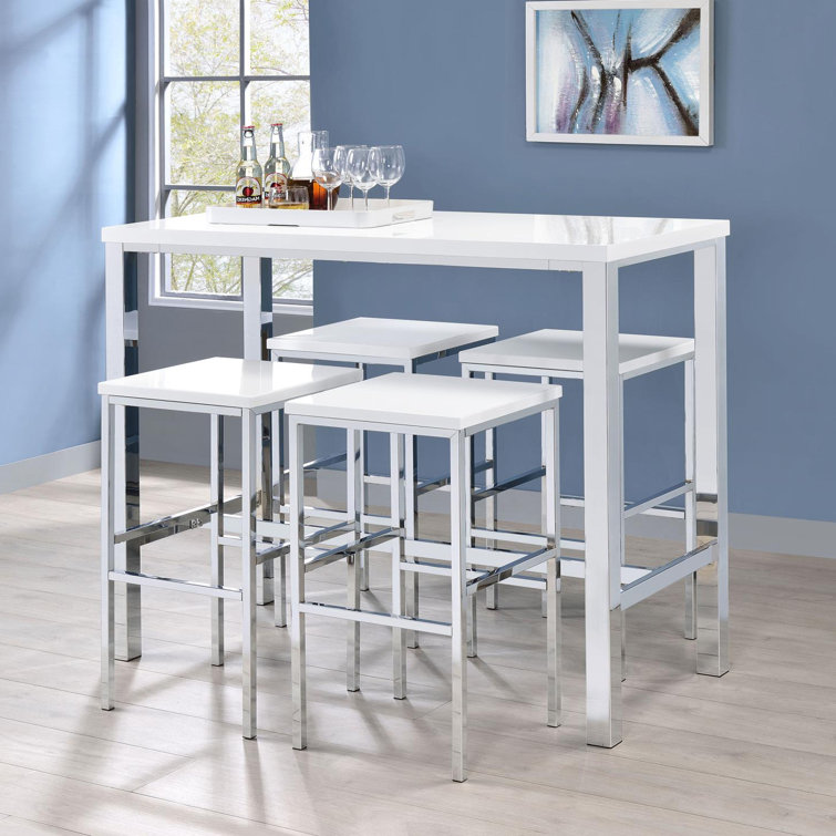 Latitude Run® Mcclyde 4 Person Bar Height Dining Set Wayfair Canada
